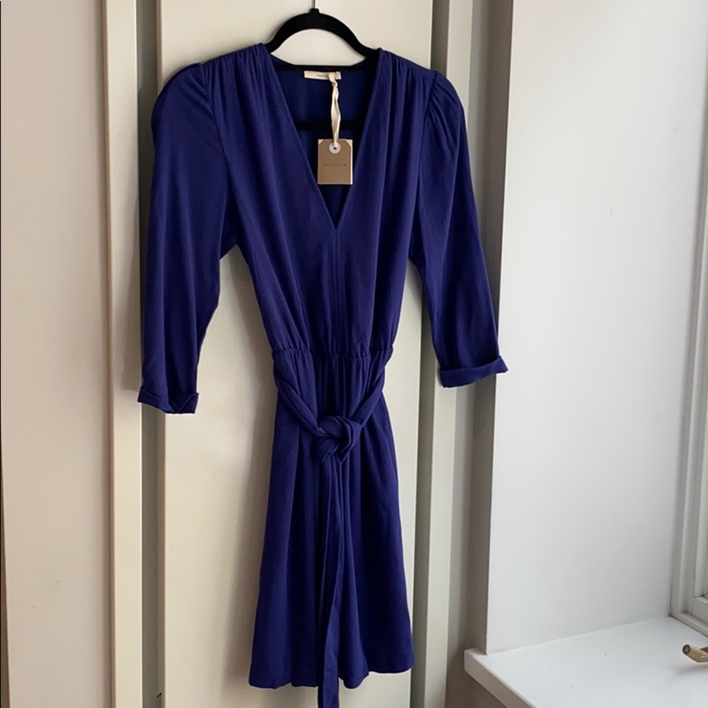 Belted dress - French designer